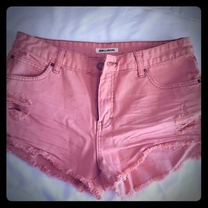 jeans shorts coral 29 billabong